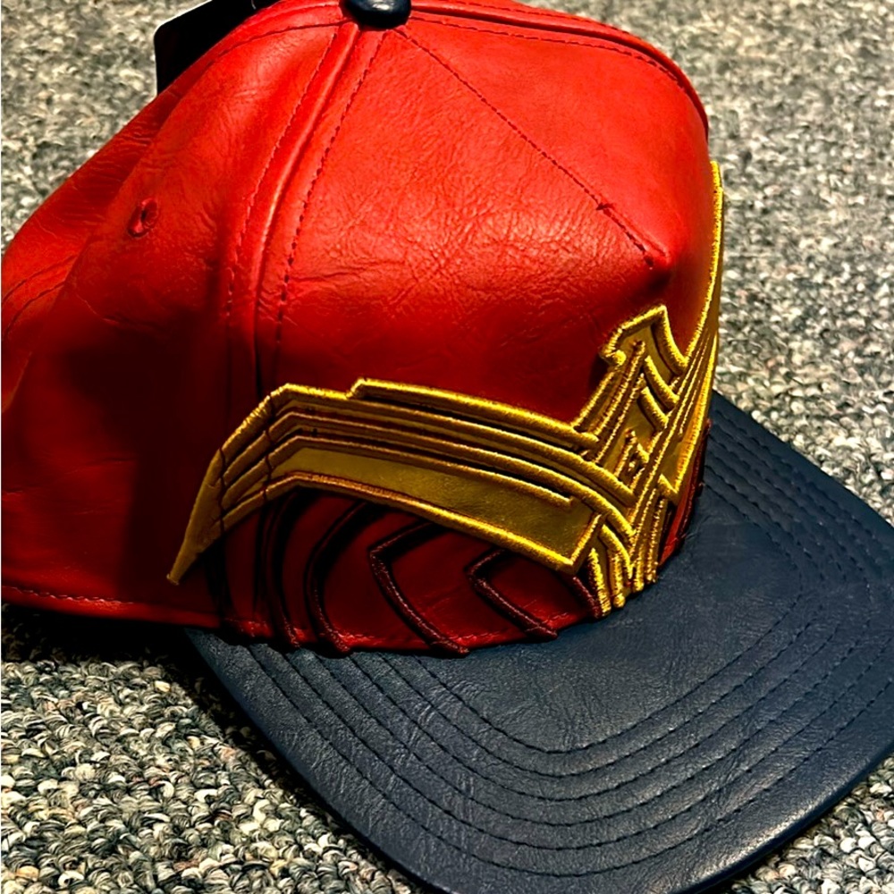 Wonder Woman Leather SnapBack hat